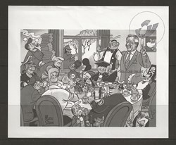 ZZZ - Belgique 2002 feuillet noir et blanc du bloc en hommage à Marc Sleen
