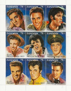 ZZZ Bloc (Antigua & Barbuda) 1992 15ème anniversaire de la mort d'Elvis Presley