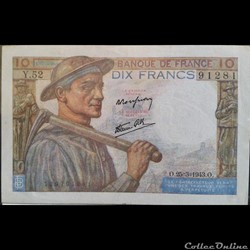Dix Francs 25-3-1943