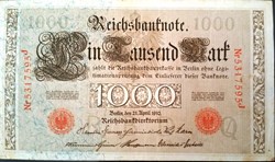 1000 Marks 1910 Rouge