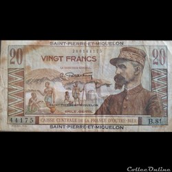 20 Francs - Saint Pierre et Miquelon