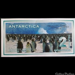 2 dollars Antarctica 1996