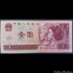 Chine 1 Yuan 1996