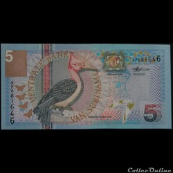 5 Gulden Suriname 2000