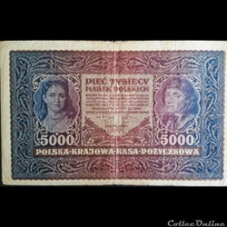 5000 Marek - type Tadeusz Kosciuszko - 1920