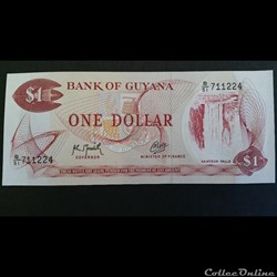 1 dollar Guyana 1992