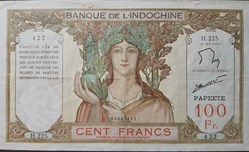 100 francs Papeete 1963-1965