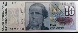 10 Australes ÉMISSIONS DE 1985 À 1991
