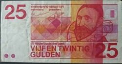 25 Gulden type Sweelinck 10-02-1971