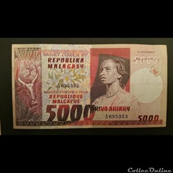5000 Ariary 1974