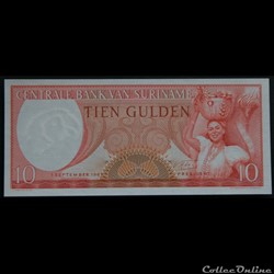 10 Gulden Suriname 1963
