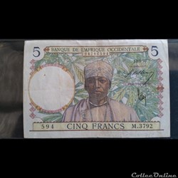 Cinq Francs 12-8-37
