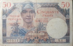 Cinquante Francs Trésor Français 1947