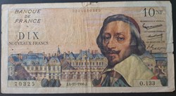 Dix nouveaux Francs 4-11-1960