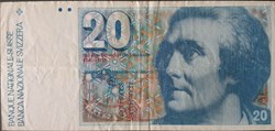 20 Francs Suisse Horace-Bénédict de Saussure)