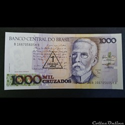 1 Cruzado Novo on 1000 Cruzados 1989