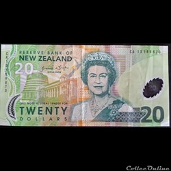 20 Dollars New Zélande
