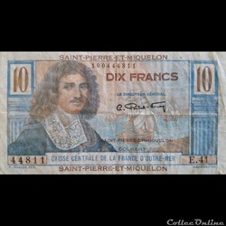 Dix Francs-Saint Pierre et Miquelon