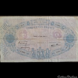 Cinq Cents Francs 5-5-1938