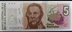5 Australes ÉMISSIONS DE 1985 À 1991