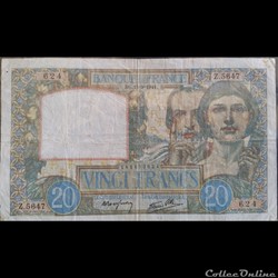 Vingt Francs 19-9-1941