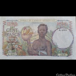 Cent Francs- Banque de l'Afrique Occidentale - 1948