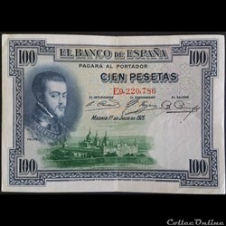 100 Pesetas 01-07-1925
