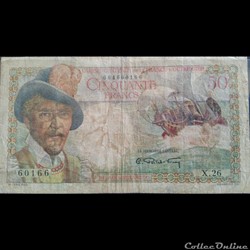 50 Francs- Caisse Centrale de la France d'Outre Mer