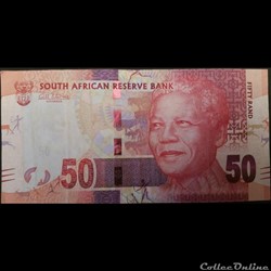 50 Rand ÉMISSIONS DE 2012
