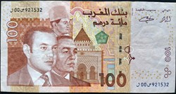 100 Dirhams Marocain 2002