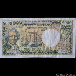 5000 Francs d'émission d'outre mer