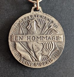 Médaille départementale du 50ème anniversaire de l'Armistice de la 1ère GM - SEINE-SAINT-DENIS