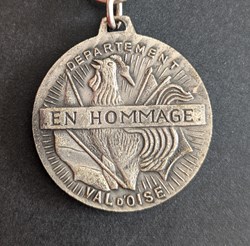 Médaille départementale du 50ème anniversaire de l'Armistice de la 1ère GM - VAL D'OISE