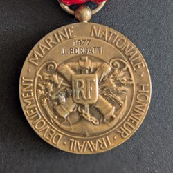AGD - Médaille d'Honneur du Travail pour le personnel non militaire de la Marine