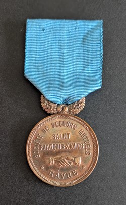 Médaille de la société de secours mutuels Saint-François-Xavier du Havre