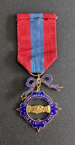 Médaille de secours mutuels des voyageurs et employés de commerce de Lille et département du Nord