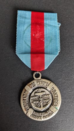 Médaille de la société de secours mutuels de la corporation des marins d’Antibes