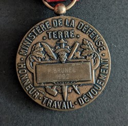 AGD - Médaille d'Honneur du personnel civil du Ministère de la Défense - Terre (N°2)