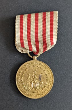 Médaille de la Fédération des sociétés catholiques de chant et de musique d’Alsace