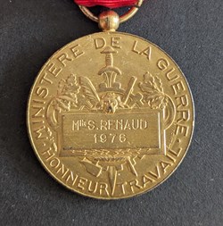 AGD - Médaille d'Honneur du travail du ministère de la Guerre