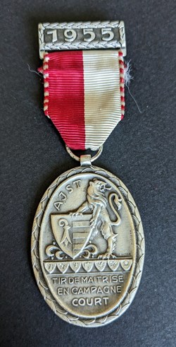Médaille du prix de tir de maîtrise en campagne à Court