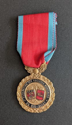 F - médaille de la Fédération des Sociétés Musicales du Sud-Ouest