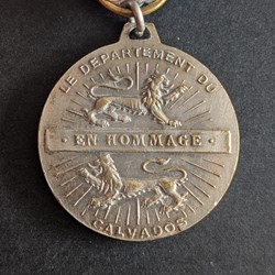 Médaille départementale du 50ème anniversaire de l'Armistice de la 1ère GM - CALVADOS
