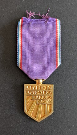 Médaille de l'Union des Amicales Laïques du Nord