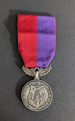 Médaille de la Fédération des sociétés musicales du Nord et du Pas-de-Calais