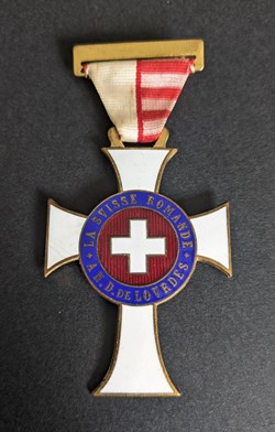 Médaille du pèlerinage à Lourdes de la Suisse Romande