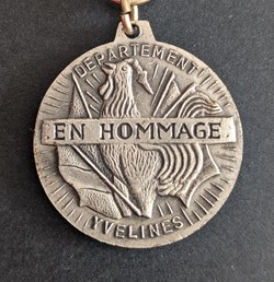 Médaille départementale du 50ème anniversaire de l'Armistice de la 1ère GM - YVELINES