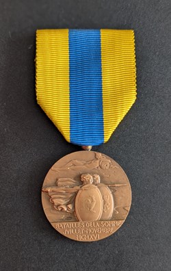 Médaille commémorative des combats de la Somme