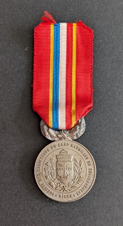 Médaille de la société des sauveteurs du Gard médaillés du gouvernement