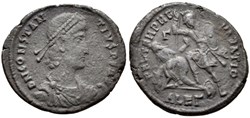 RC12018174 - CONSTANTIVS II Avg - Bi Heavy Maiorina - ALEXANDRIA; 348/351